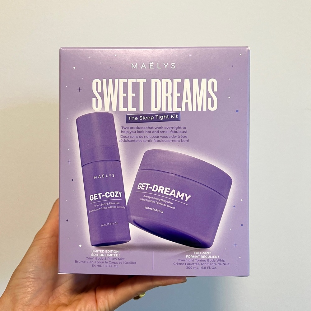 Get Dreamy Overnight Toning Body whip & Get Cozy Body & Pillow Mist kit